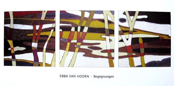 Flyer Ebba van Hoorn Ausstellung Begegnungen 2015