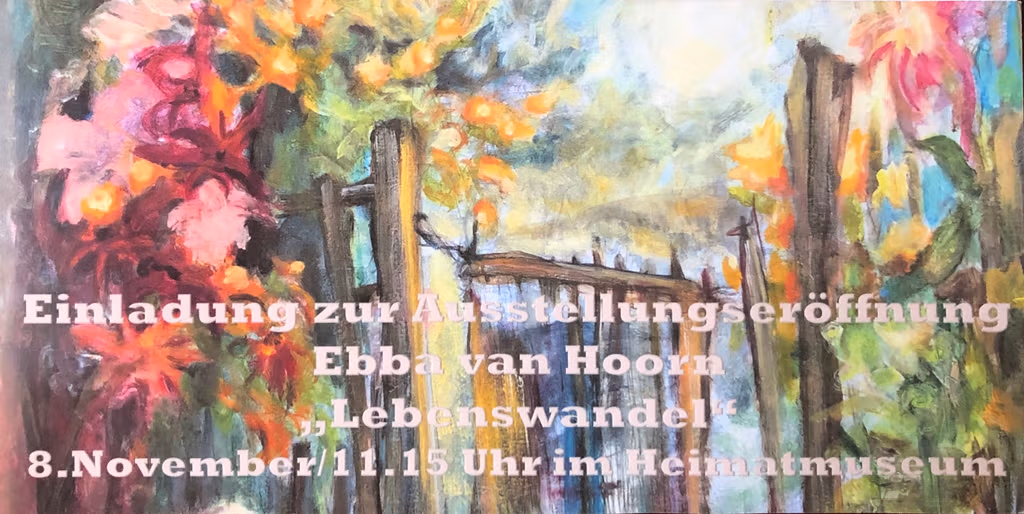 Einladung zu Ausstellungseröffnung im Heimatmusseum