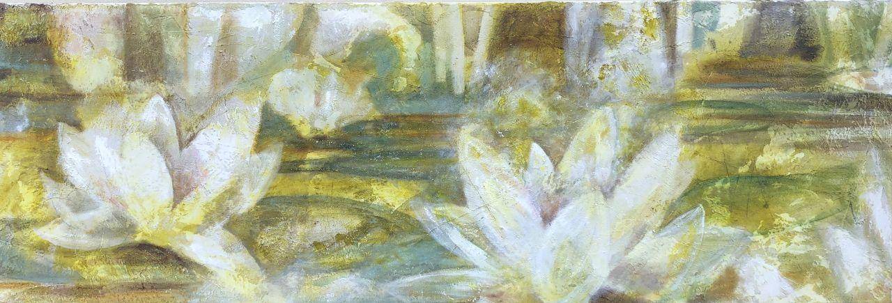 Seerosen Acryl auf Leinwand 50 x 150 cm 2019 Seerosen Acryl auf Leinwand 50 x 150 cm 2019