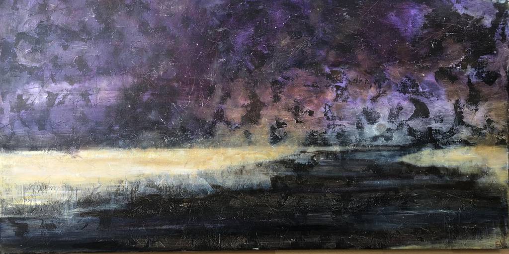 Nachtlicht - Acryl auf Leinwand 50 x100 cm 2019 Nachtlicht - Acryl auf Leinwand 50 x100 cm 2019
