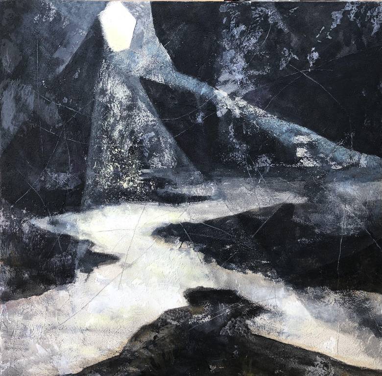 Meer bei Nacht 2 Acryl auf Leinwand 80x80 cm2019 Meer bei Nacht 2 Acryl auf Leinwand 80x80 cm2019
