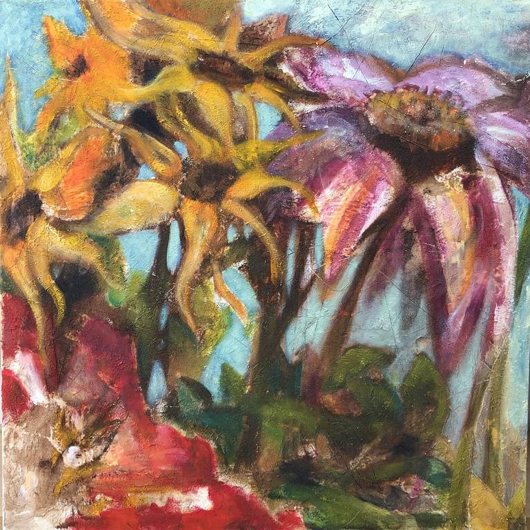 Herbstblumen - Acryl au Leinwand 80x80 cm 2019 Herbstblumen - Acryl au Leinwand 80x80 cm 2019