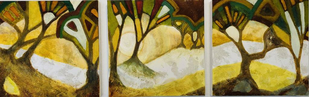 “Herbstbäume” Acryl auf Leinwand 3 x 40 x 40 cm 2019 “Herbstbäume” Acryl auf Leinwand 3 x 40 x 40 cm 2019